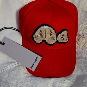 Palm angels bear hat red